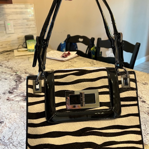 Talbots Zebra Purse Handbag black/white - Picture 4 of 7